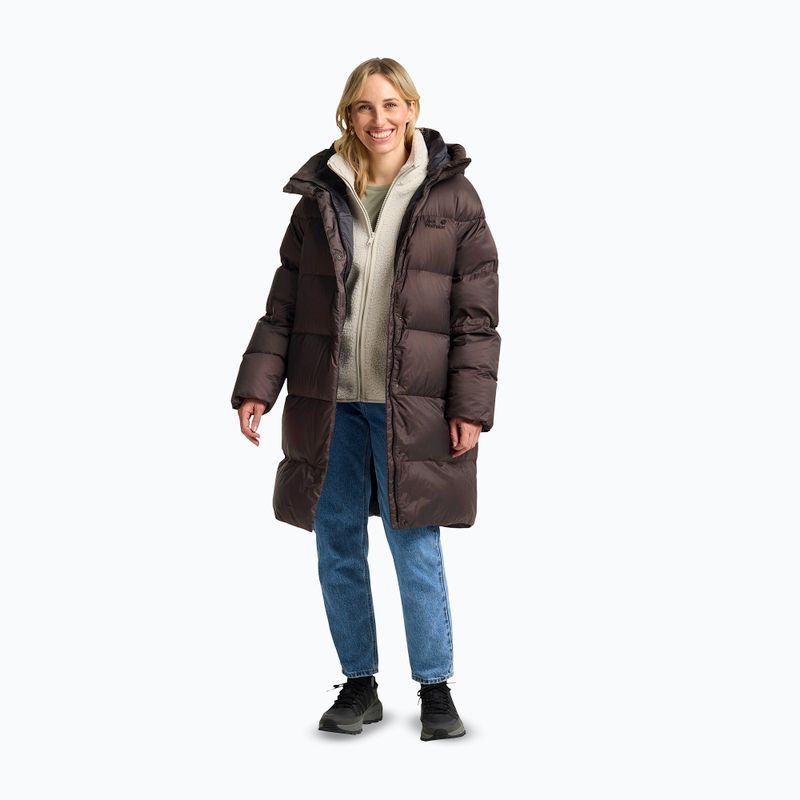 Пуховик жіночий Jack Wolfskin Icy Hill Coat Rds peat 2
