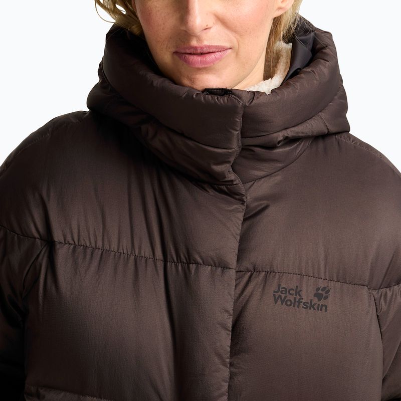 Пуховик жіночий Jack Wolfskin Icy Hill Coat Rds peat 4