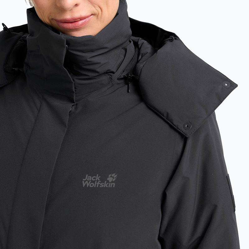 Жіноче утеплене пальто Jack Wolfskin Frost Haven Coat чорний 4
