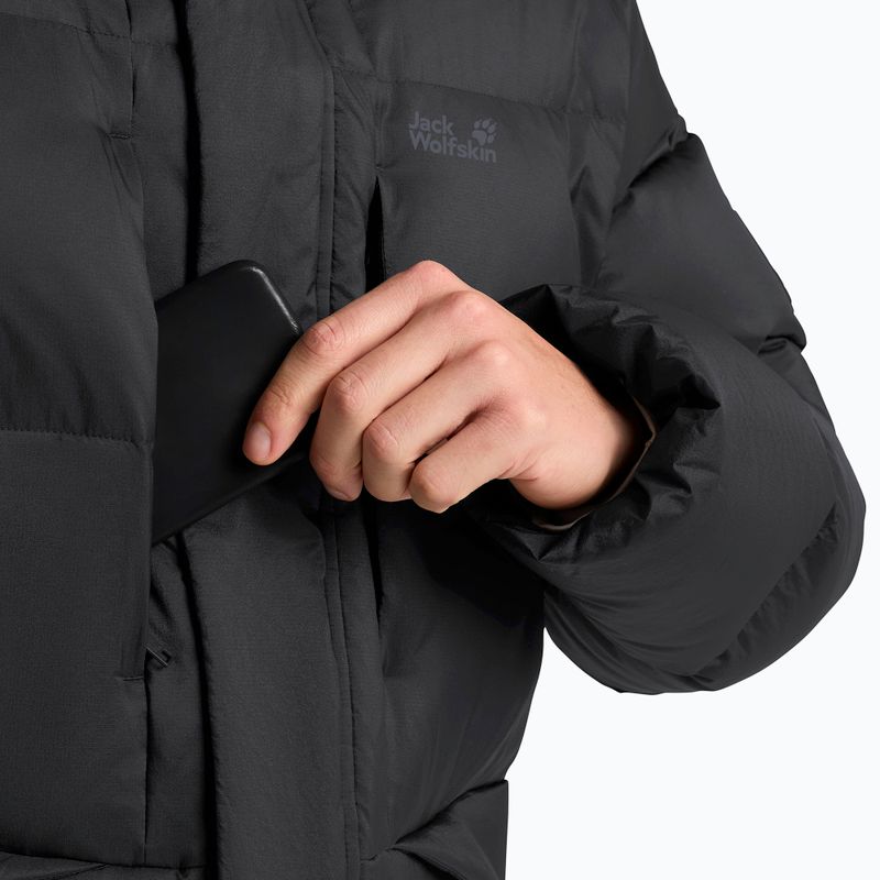 Пуховик чоловічий Jack Wolfskin Icy Hill Coat Rds black 5