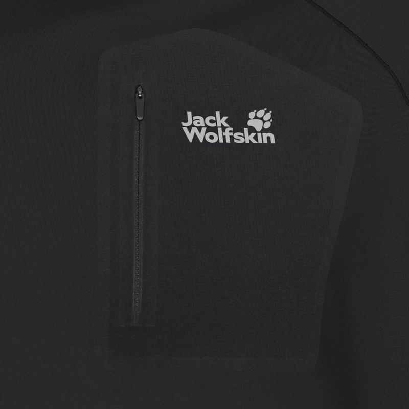 Лонгслів чоловічий Jack Wolfskin Prelight Trail Crew black 7