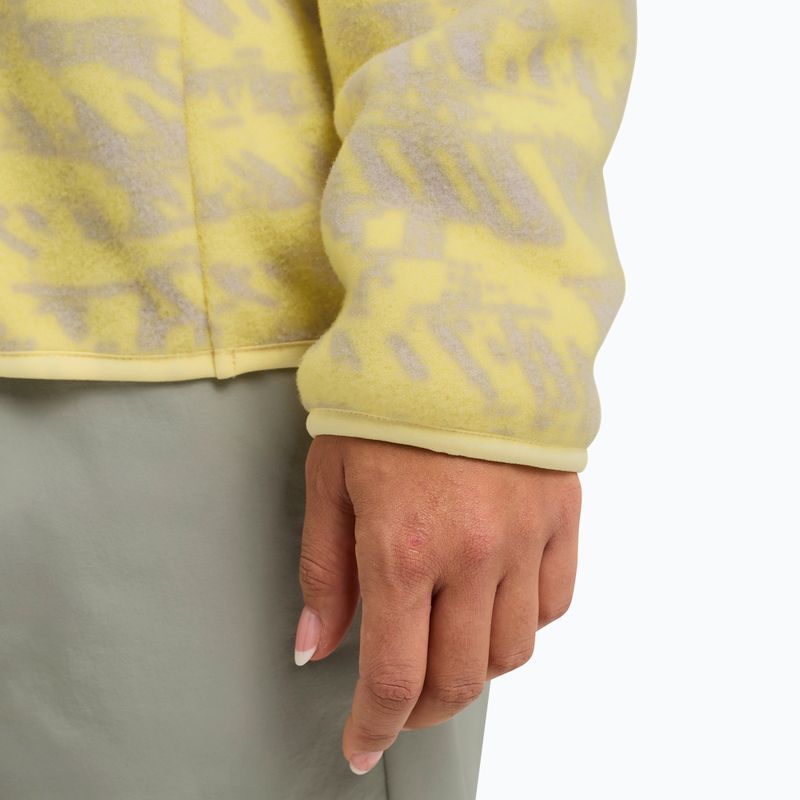 Кофта трекінгова жіноча Jack Wolfskin Big Sky Half Zip lemon ice 5