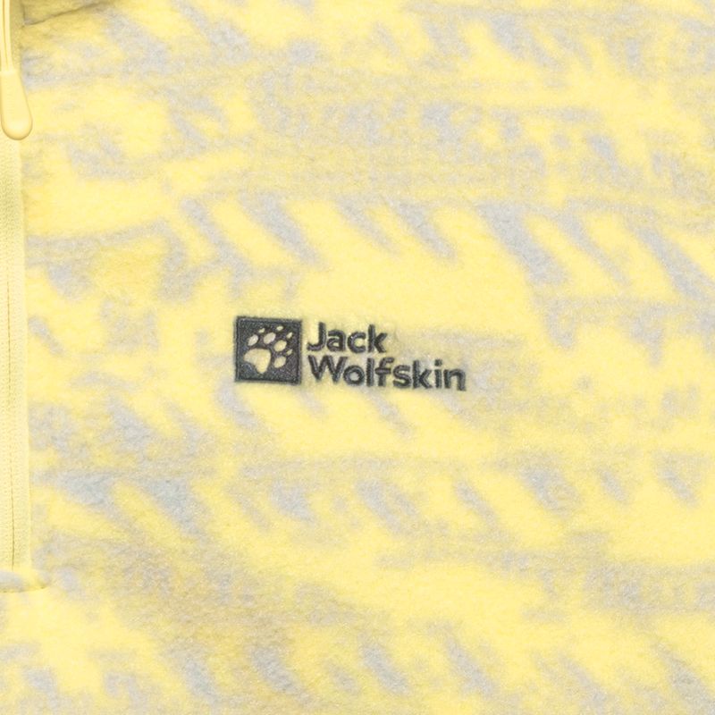 Кофта трекінгова жіноча Jack Wolfskin Big Sky Half Zip lemon ice 8