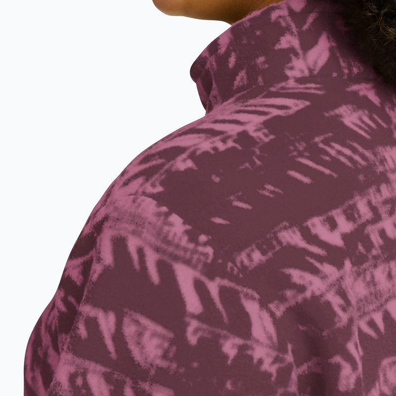 Кофта трекінгова жіноча Jack Wolfskin Big Sky Half Zip raisin 5