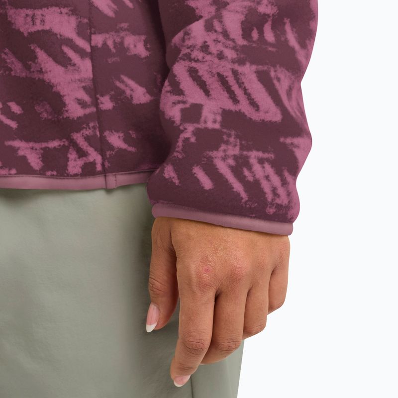 Кофта трекінгова жіноча Jack Wolfskin Big Sky Half Zip raisin 6