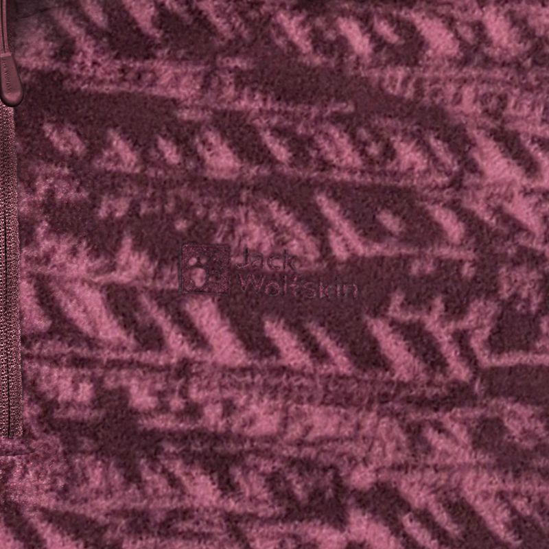 Кофта трекінгова жіноча Jack Wolfskin Big Sky Half Zip raisin 9