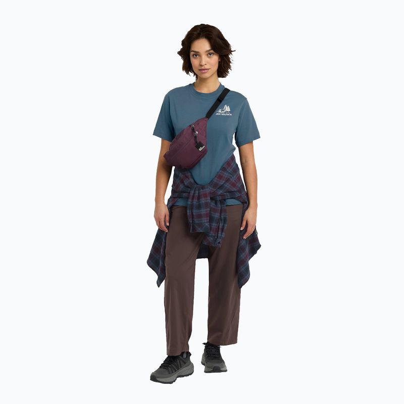 Футболка жіноча Jack Wolfskin Cadena tent aluminium blue 2