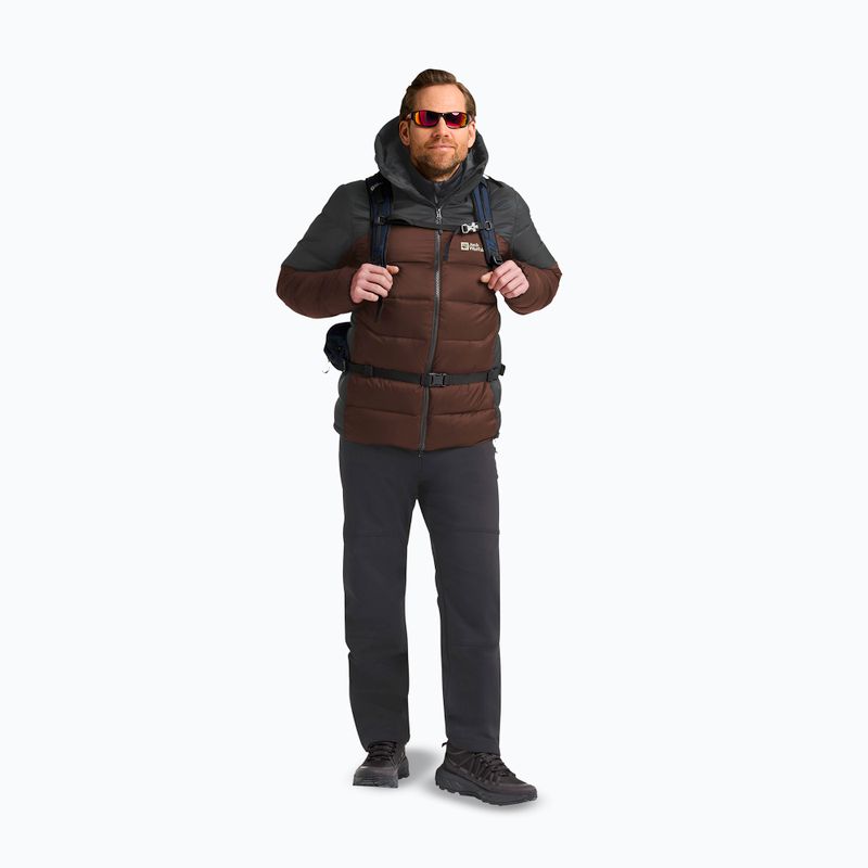 Пуховик чоловічий Jack Wolfskin Nebelhorn Down Hoody hot choc 2