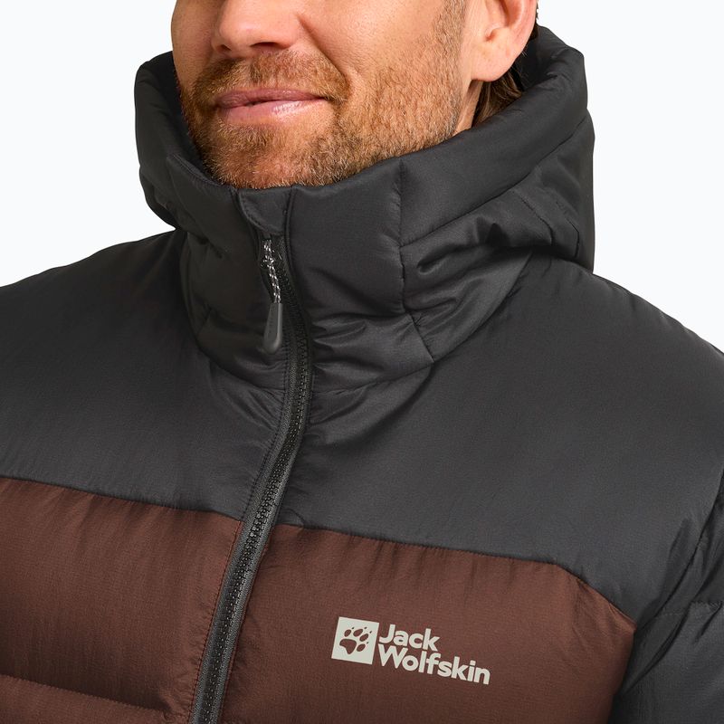 Пуховик чоловічий Jack Wolfskin Nebelhorn Down Hoody hot choc 4