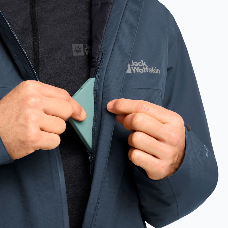 Пуховик чоловічий Jack Wolfskin Wisper Ins midnight sky/dark navy 4