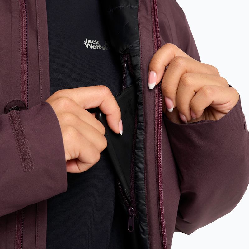 Куртка-дощовик жіноча Jack Wolfskin Heidelstein Ins amaranth 4