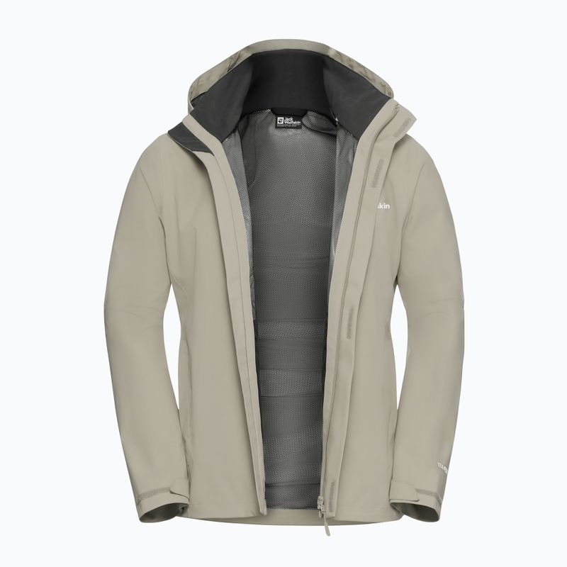 Чоловіча дощовикова куртка Jack Wolfskin Trailtime 2L linen 9