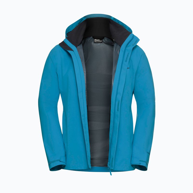 Чоловіча дощовикова куртка Jack Wolfskin Trailtime 2L aurora blue 9
