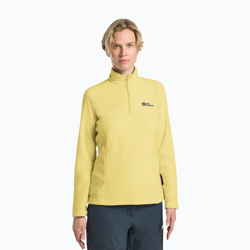 Кофта трекінгова жіноча Jack Wolfskin Taunus Hz lemon ice