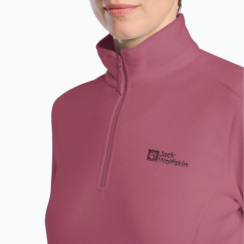Жіноча трекінгова кофта Jack Wolfskin Taunus Hz raisin 4
