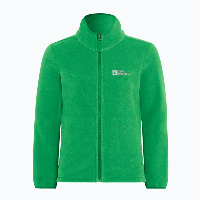 Дитяча флісова кофта Jack Wolfskin Taunus mystic green