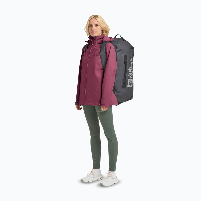 Жіноча дощовикова куртка Jack Wolfskin Trailtime 2L raisin 2