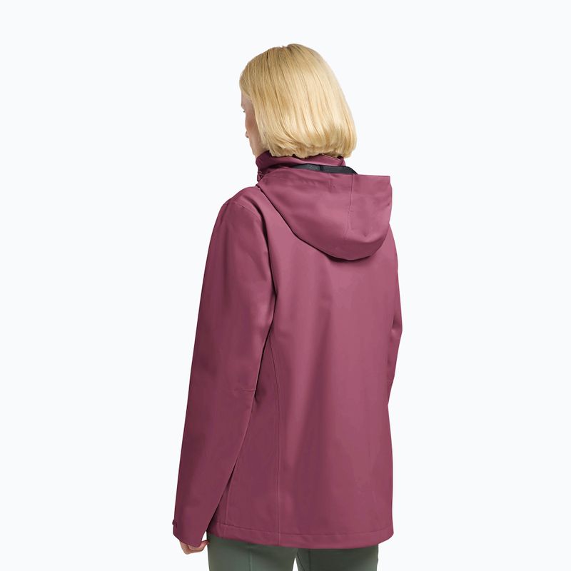 Жіноча дощовикова куртка Jack Wolfskin Trailtime 2L raisin 3