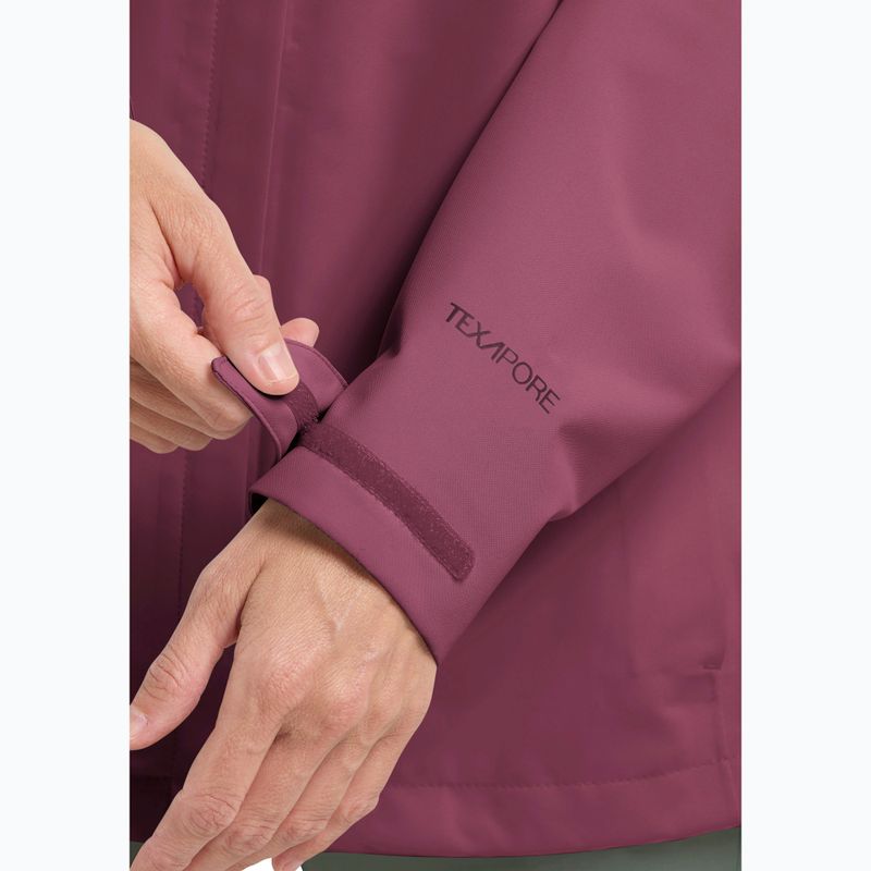 Жіноча дощовикова куртка Jack Wolfskin Trailtime 2L raisin 7