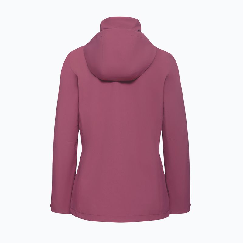 Жіноча дощовикова куртка Jack Wolfskin Trailtime 2L raisin 9