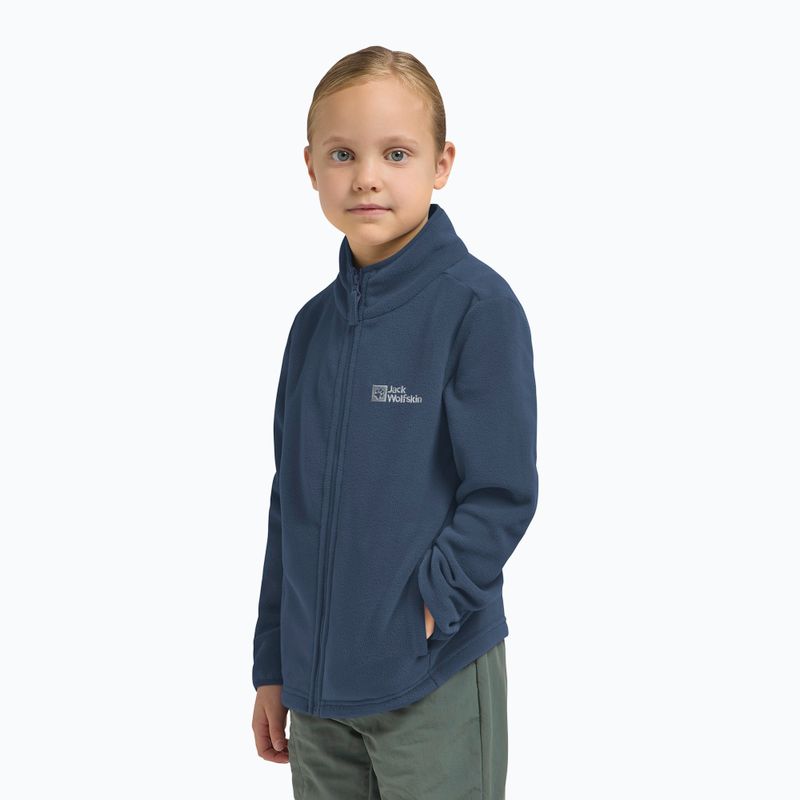 Дитяча флісова кофта Jack Wolfskin Taunus midnight sky 9