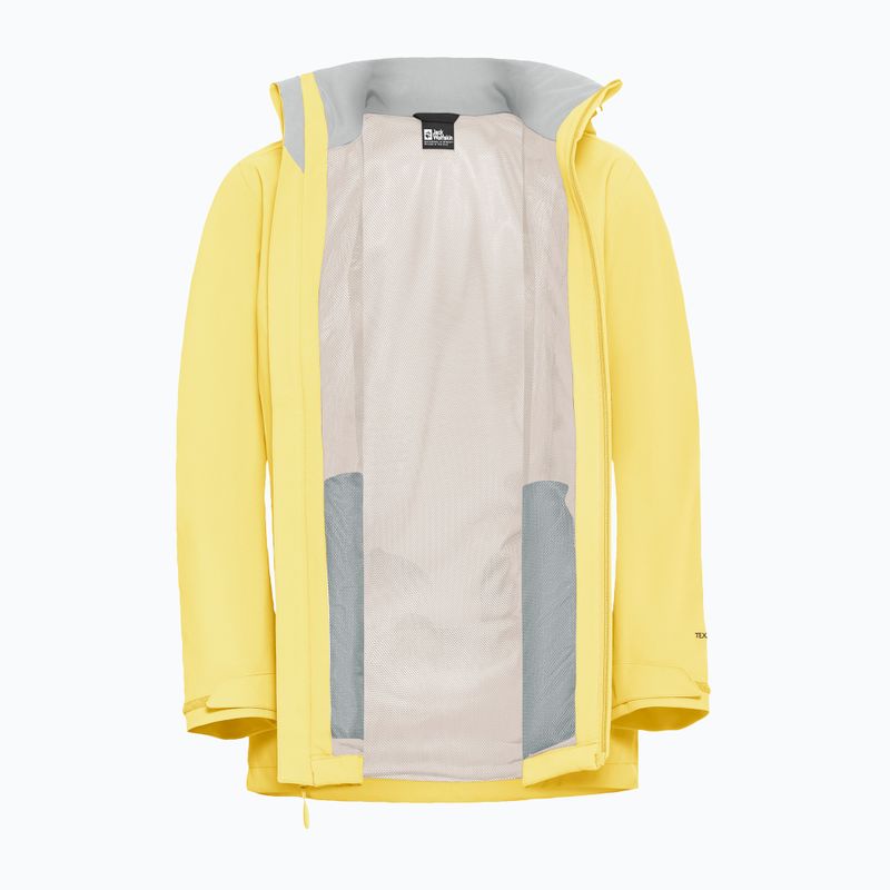 Жіноча дощовикова куртка Jack Wolfskin Trailtime 2L lemon ice 10