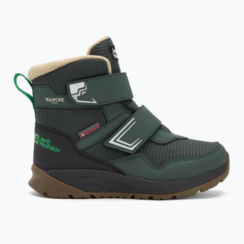 Черевики дитячі Jack Wolfskin Polar Bear-B Texapore Mid Vc mystic green 2