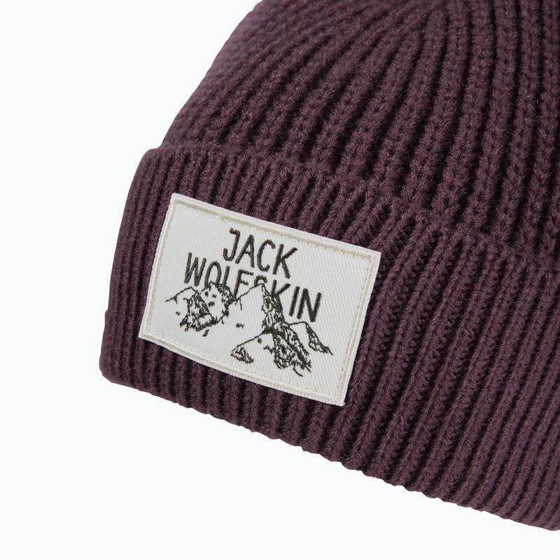 Зимова шапка Jack Wolfskin Badge amaranth 3