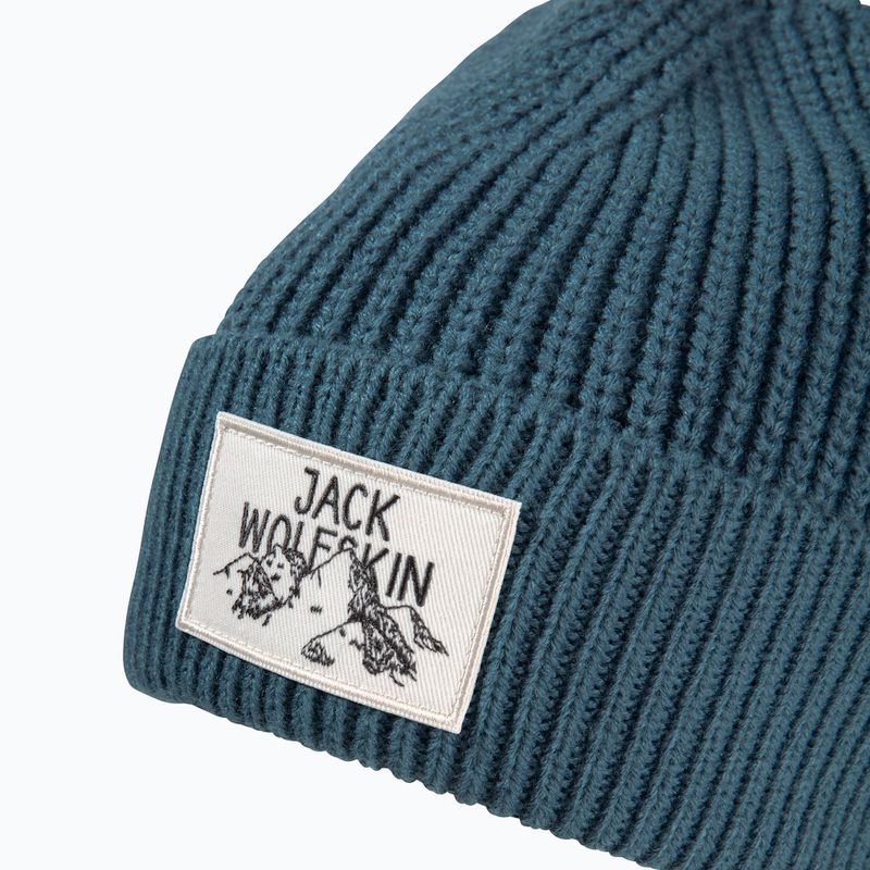 Зимова шапка Jack Wolfskin Badge aluminium blue 3