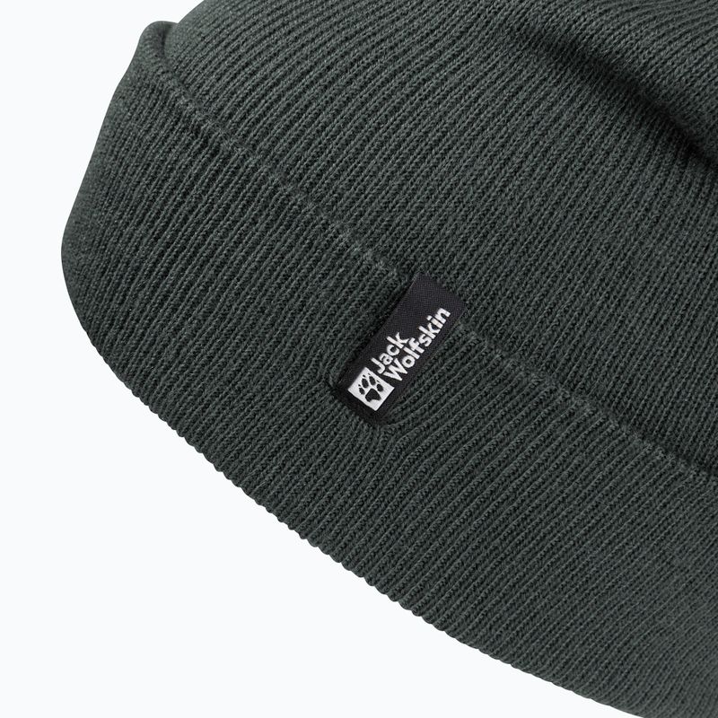 Зимова шапка Jack Wolfskin Rib slate green 3