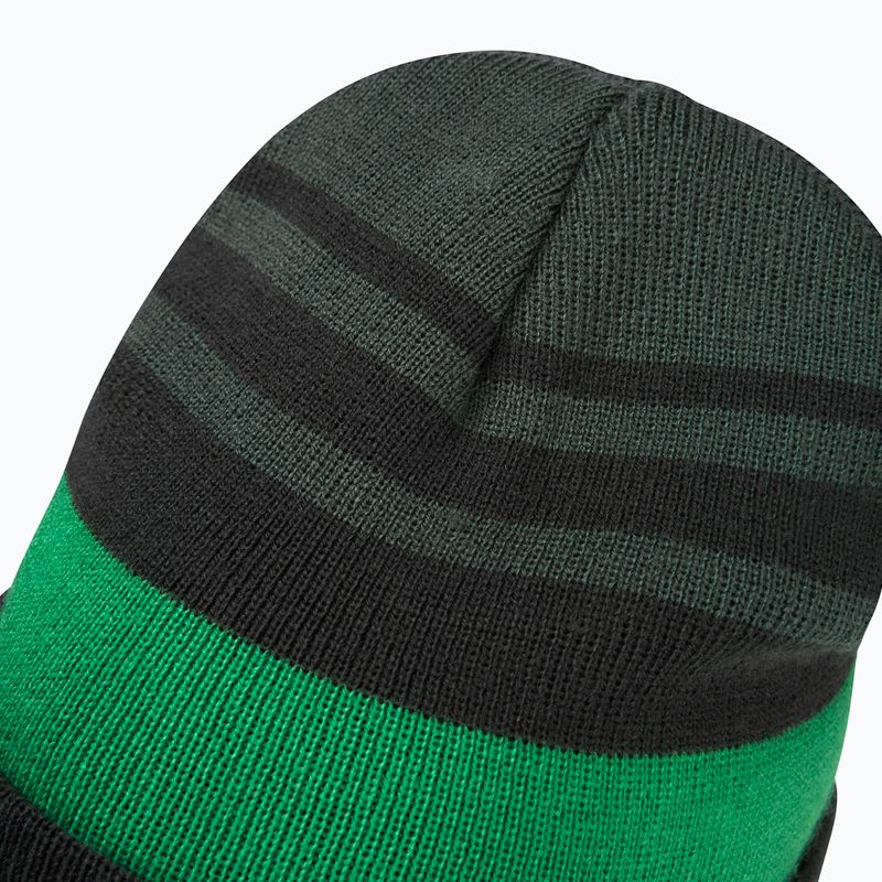 Дитяча зимова шапка Jack Wolfskin Stripy Knit slate green/mystic 4