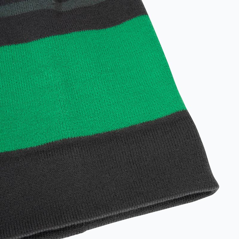 Дитяча зимова шапка Jack Wolfskin Stripy Knit slate green/mystic 6