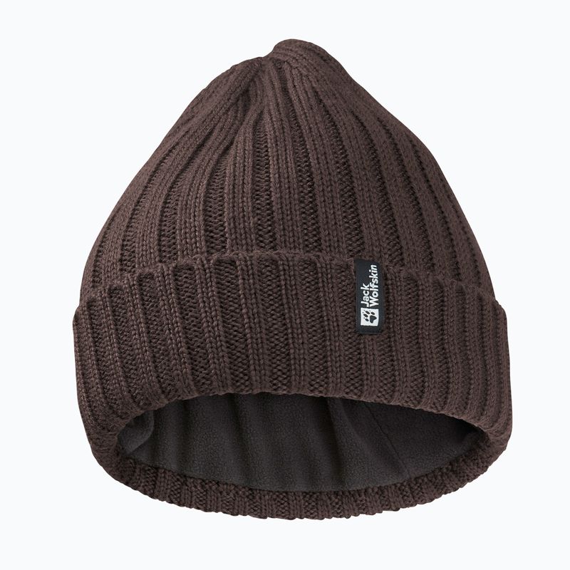 Зимова шапка Jack Wolfskin Rib Knit peat