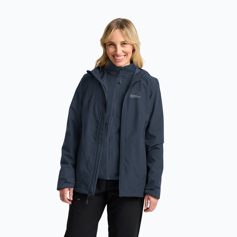 Куртка 3в1 жіноча Jack Wolfskin Moonrise 3In1 midnight sky 4