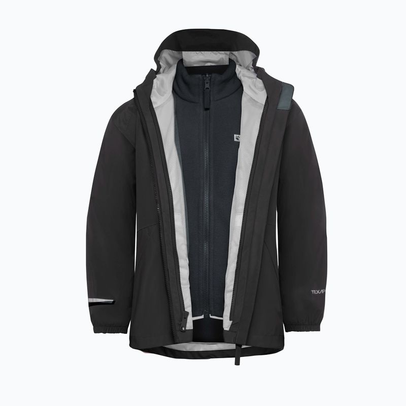 Дитяча куртка 3в1 Jack Wolfskin Iceland 3IN1 чорна 3