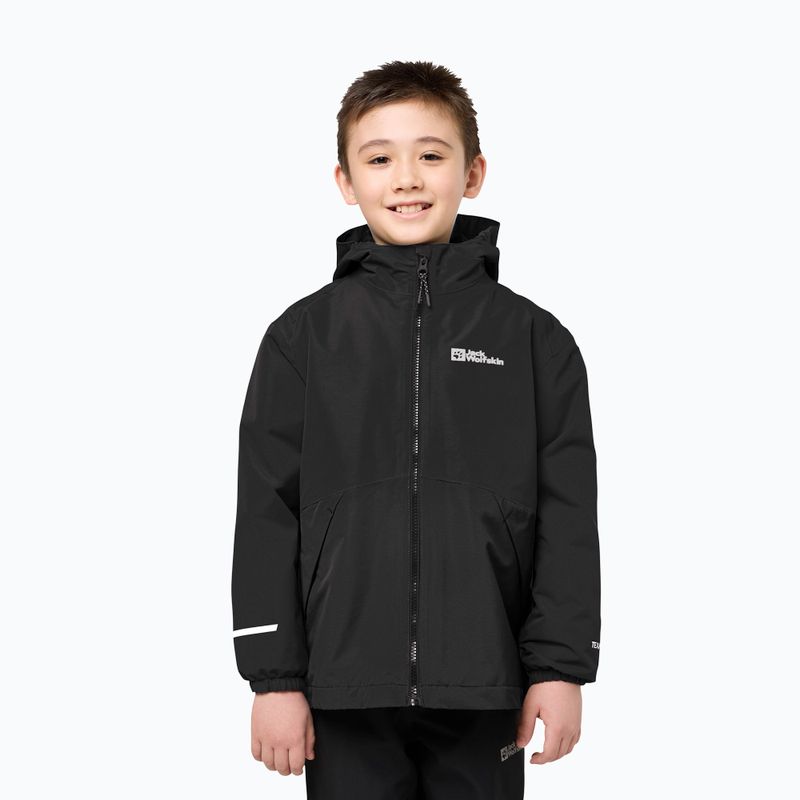 Дитяча куртка 3в1 Jack Wolfskin Iceland 3IN1 чорна 12