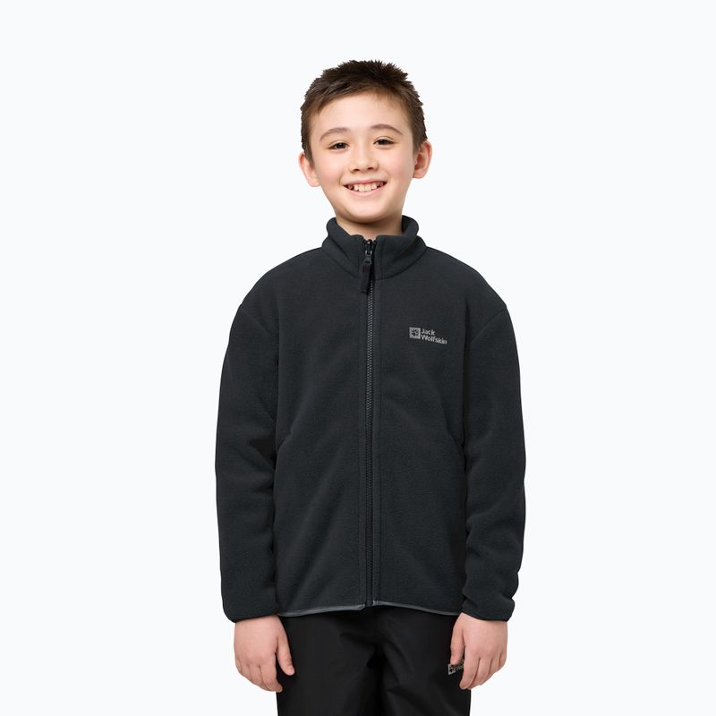 Дитяча куртка 3в1 Jack Wolfskin Iceland 3IN1 чорна 14