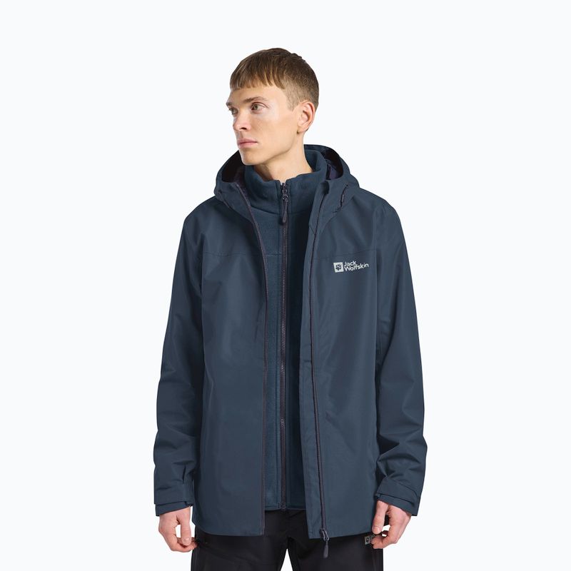Чоловіча куртка 3в1 Jack Wolfskin Taubenberg 3In1 midnight sky 4