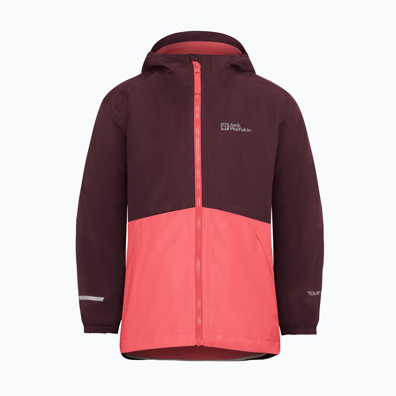 Куртка 3в1 дитяча Jack Wolfskin Iceland 3IN1 sunset coral