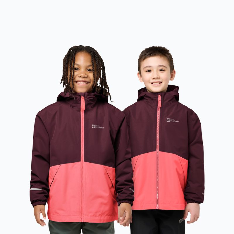 Дитяча куртка 3в1 Jack Wolfskin Iceland 3IN1 sunset coral 7