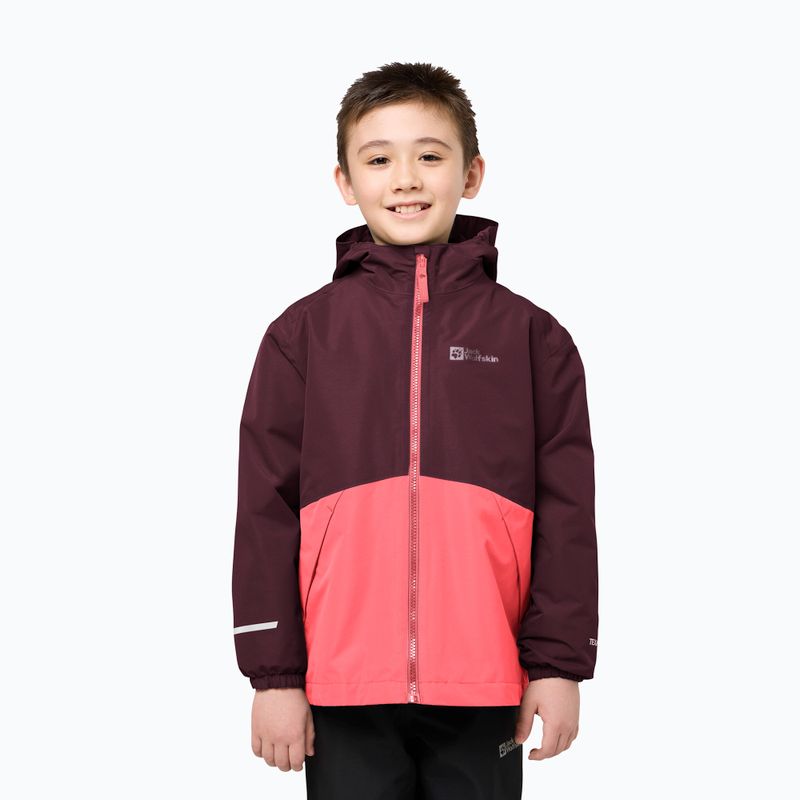 Куртка 3в1 дитяча Jack Wolfskin Iceland 3IN1 sunset coral 13