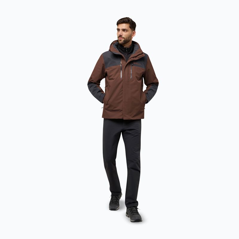 Куртка 3в1 чоловіча Jack Wolfskin Jasper 3In1 hot choc 2