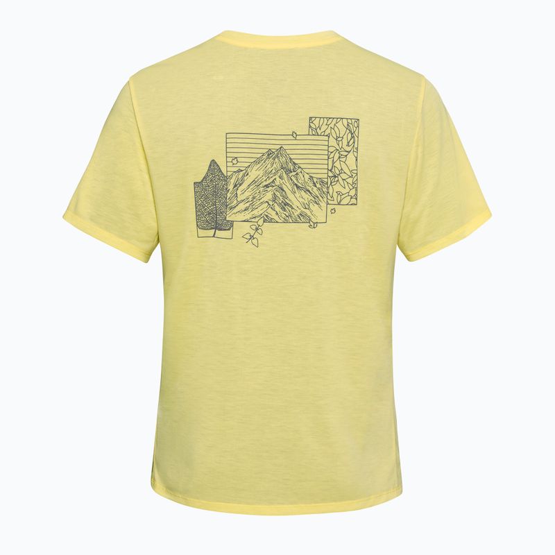 Футболка жіноча Jack Wolfskin Vonnan Graphic ridge leaf lemon ice 6