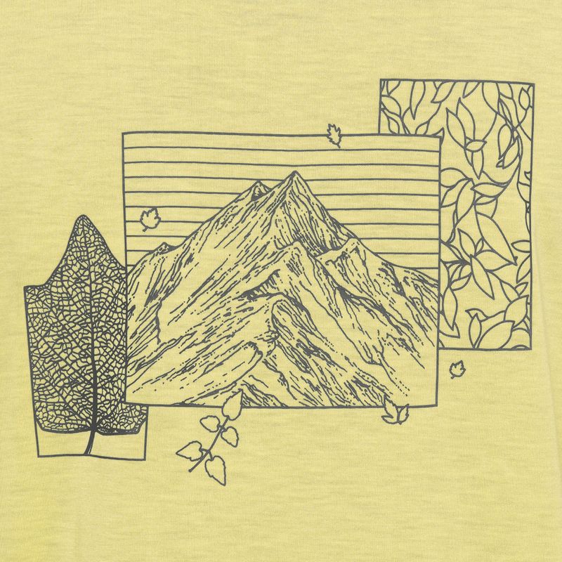 Футболка жіноча Jack Wolfskin Vonnan Graphic ridge leaf lemon ice 7