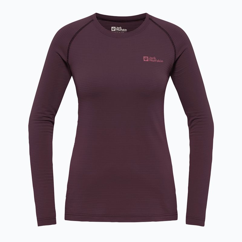 Лонгслів термічний жіночий Jack Wolfskin Infinite Warm amaranth 3