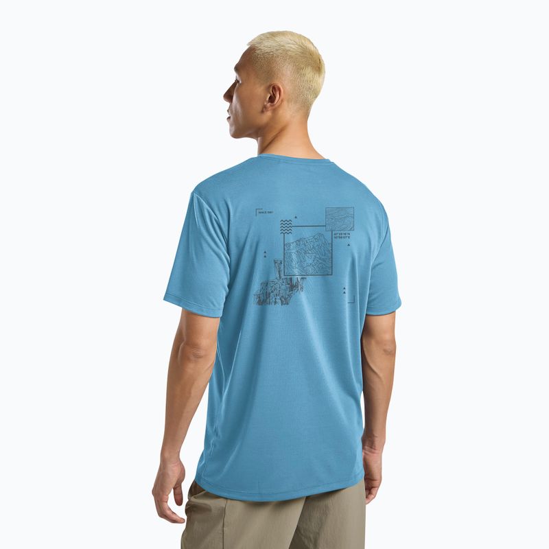 Чоловіча футболка Jack Wolfskin Vonnan Graphic peak trail sky blue 3