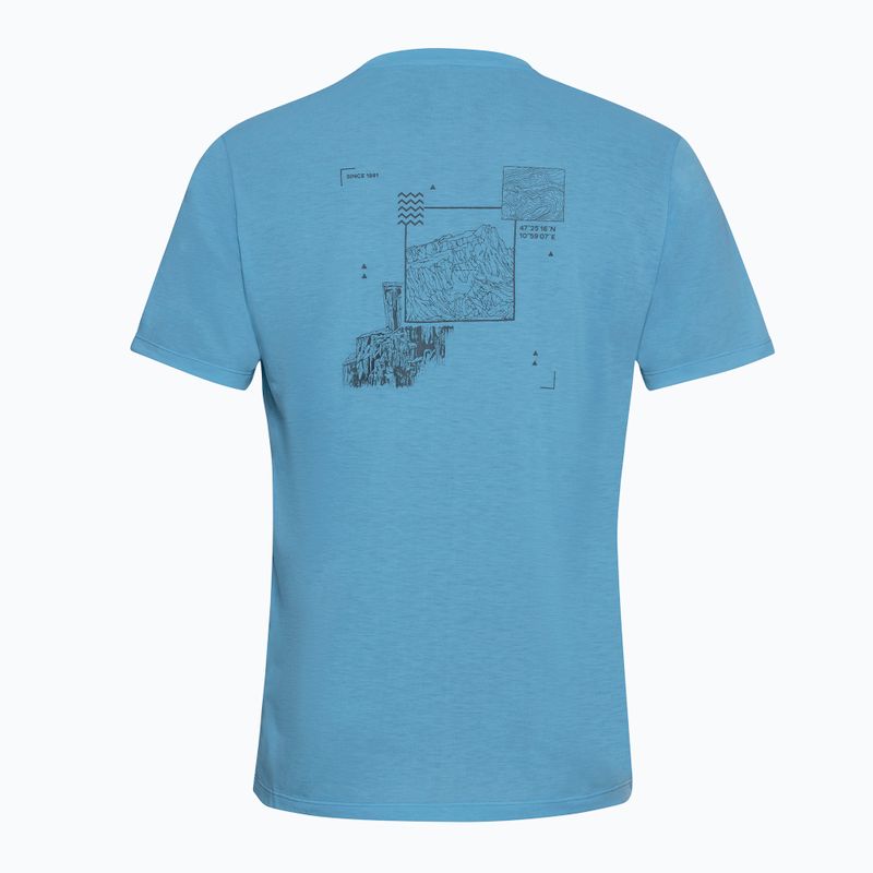 Чоловіча футболка Jack Wolfskin Vonnan Graphic peak trail sky blue 7