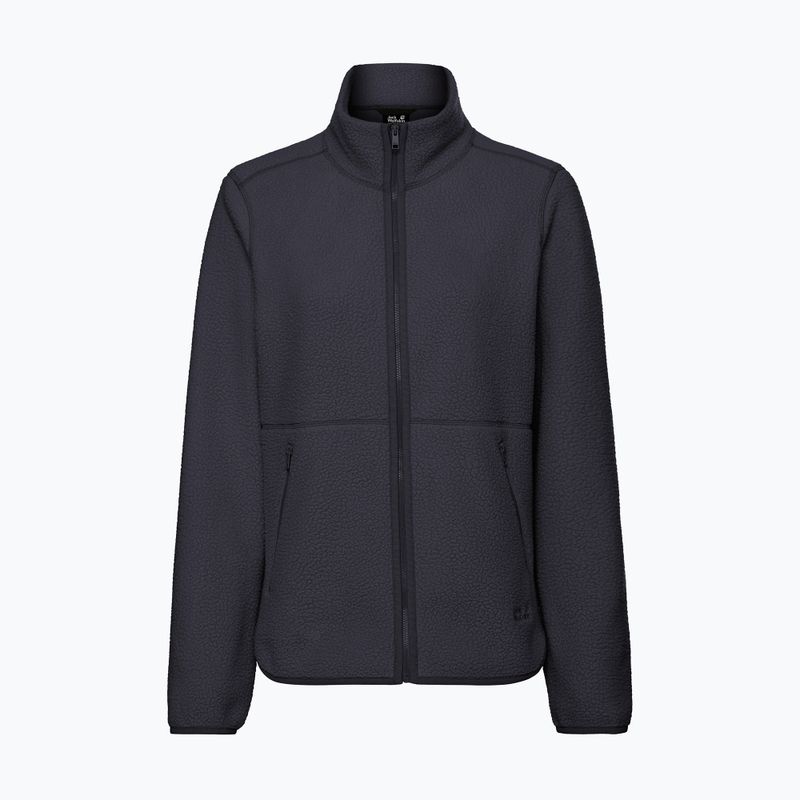 Кофта флісова жіноча Jack Wolfskin Lite Curl Full Zip dark navy 7