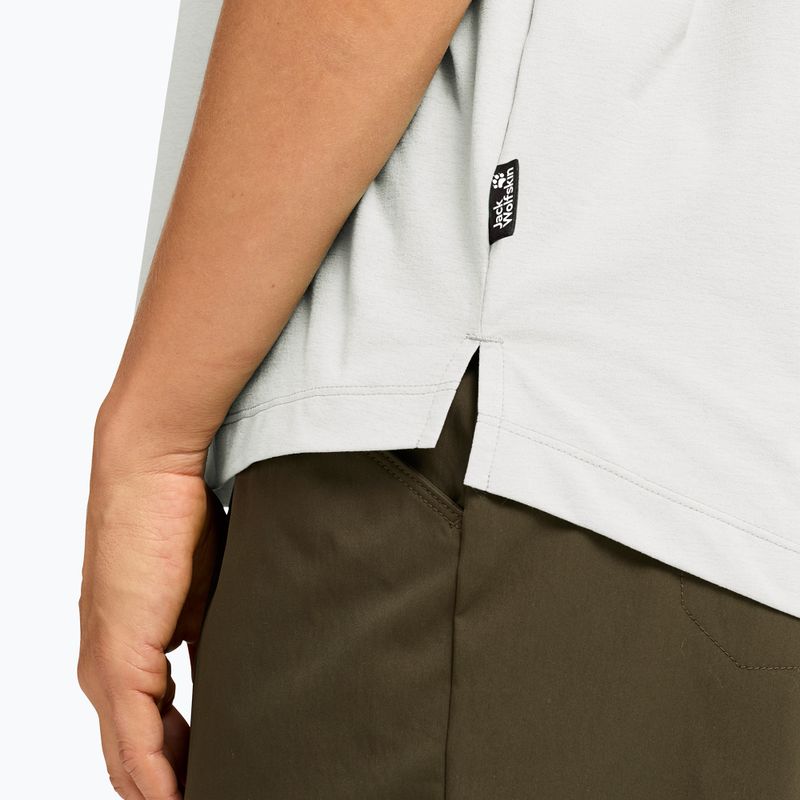 Футболка трекінгова жіноча Jack Wolfskin Travel T stark white 4