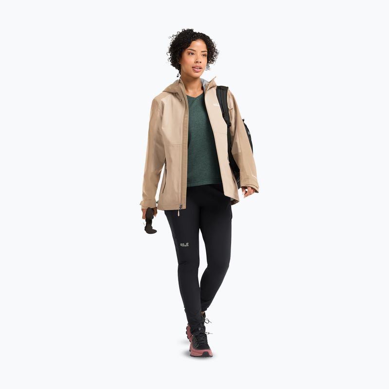 Куртка дощовик жіноча Jack Wolfskin Wildbound 2L oyster 2